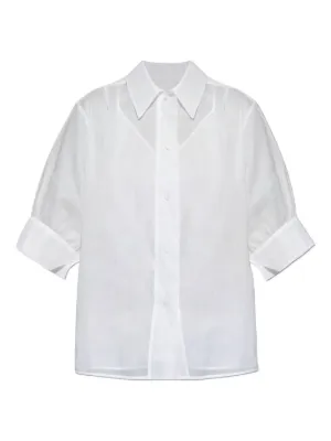 Maison Margiela ポプリン シャツ | ホワイト | FARFETCH JP
