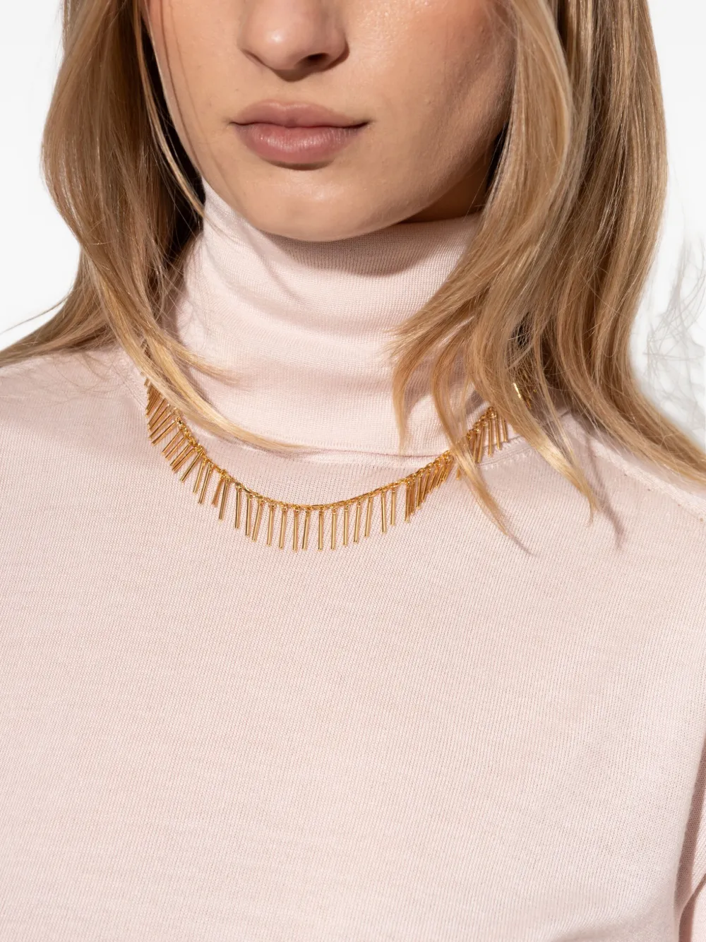 Jil Sander fringed necklace - Goud