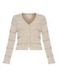 SAMSOE SAMSOE scoop-neck cardigan - Neutrals