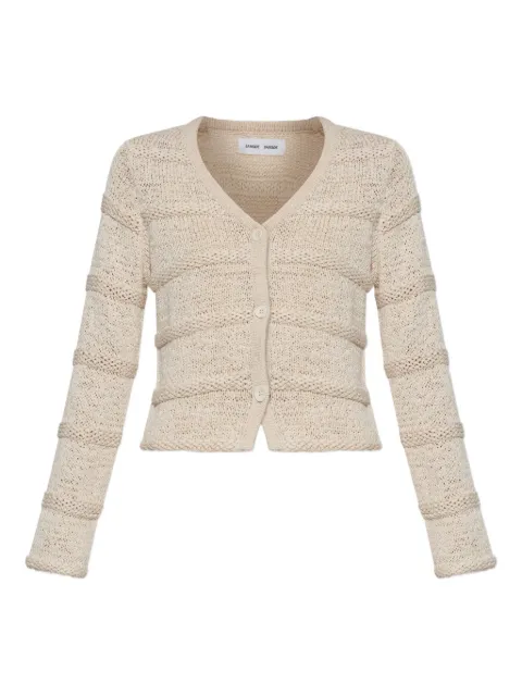 SAMSOE SAMSOE scoop-neck cardigan