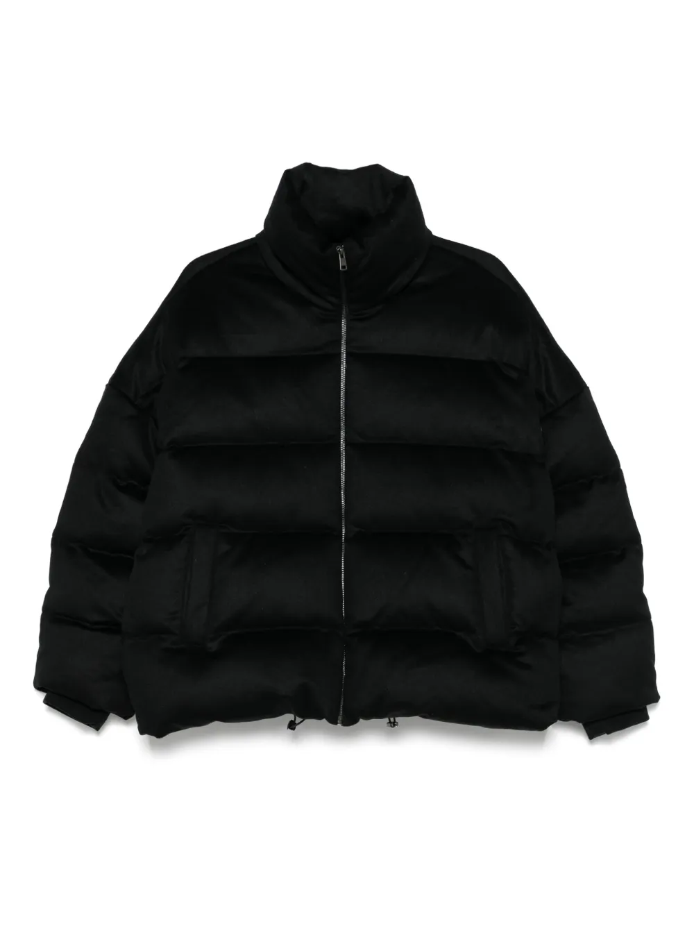 Soft Goat high-neck puffer jacket | Black | Image 1