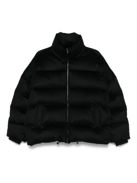 Soft Goat high-neck puffer jacket