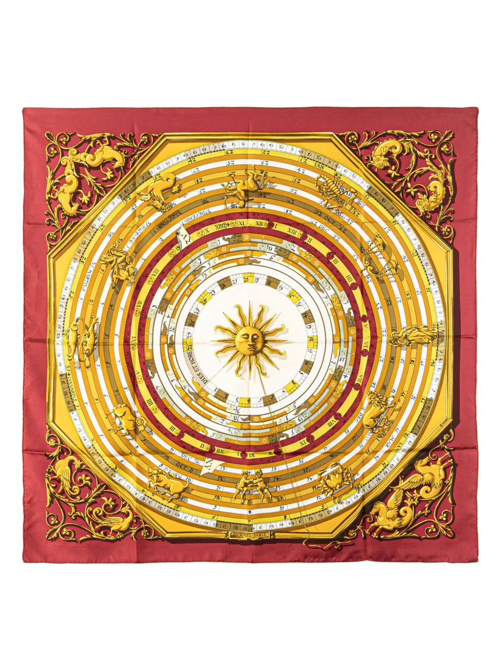 Hermès Pre-Owned 2020-2025 Astrologie Dies et Hore 90 シルクスカーフ - マルチカラー Hermès Pre-Owned 2020-2025 Astrologie Dies et Hore 90 シルクスカーフ - マルチカラー