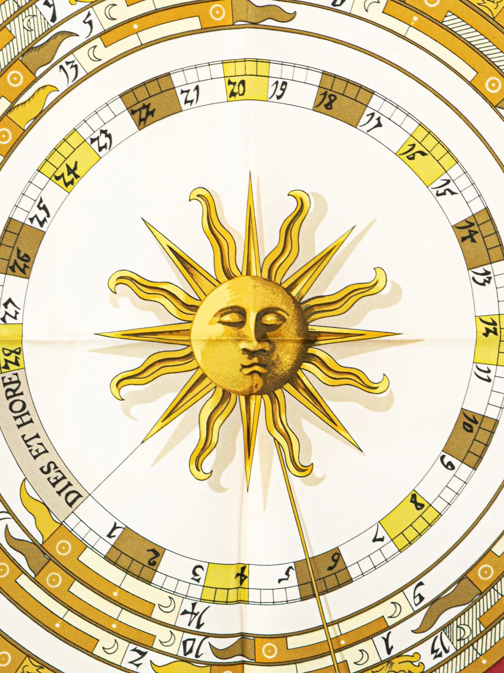 Hermès Pre-Owned mascada Astrologie Dies et Hore 90 de seda 2020-2025 | Image 2