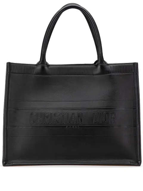 Christian Dior Pre-Owned 2022 ミディアム エンボスレザー ブック トートバッグ