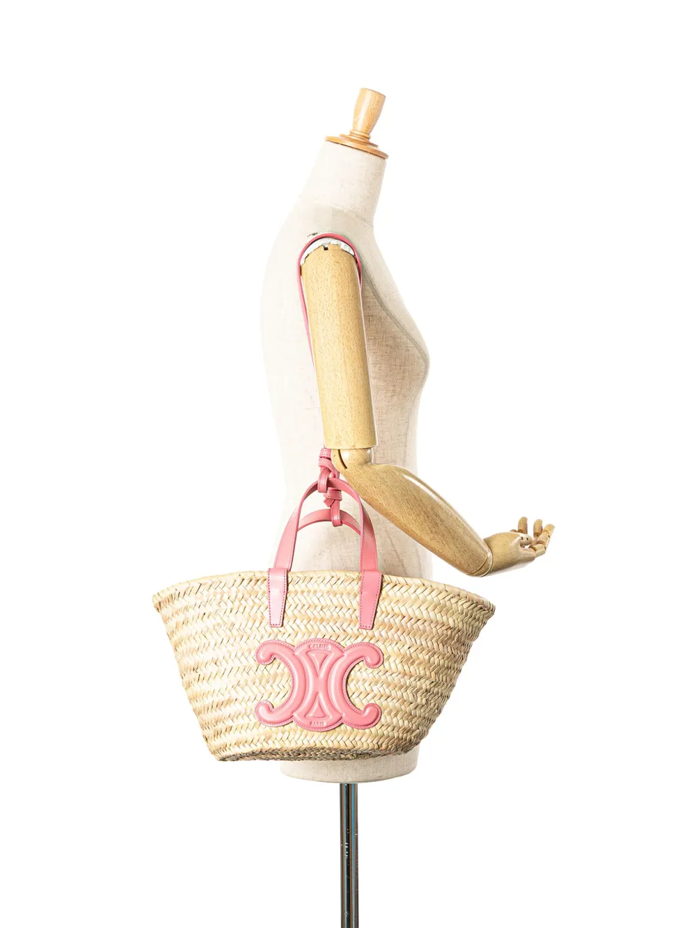 Céline Pre-Owned 2022 Small Raffia Triomphe Panier Tote satchel | Pre-Owned | Image 2