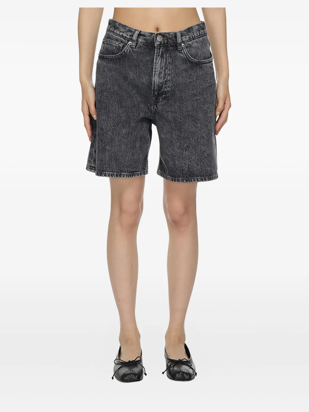 SAMSOE Sashelly denim shorts Grijs