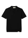 Man On The Boon. knitted polo shirt - Black