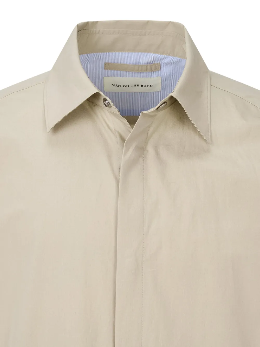 Man On The Boon. Shirtjack met lange mouwen Beige