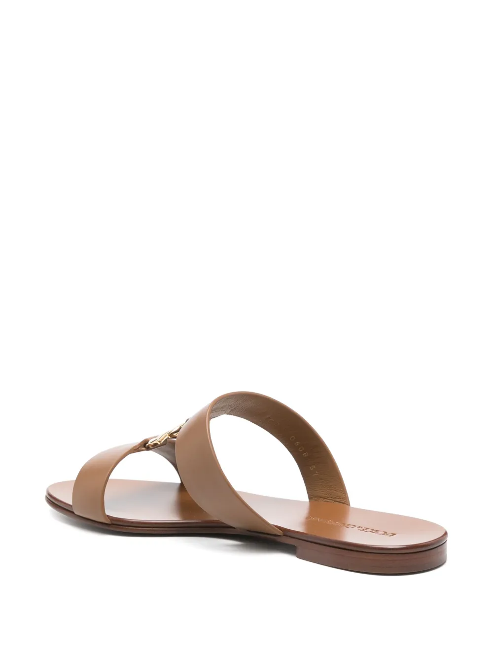 Dolce & Gabbana leather slides Brown