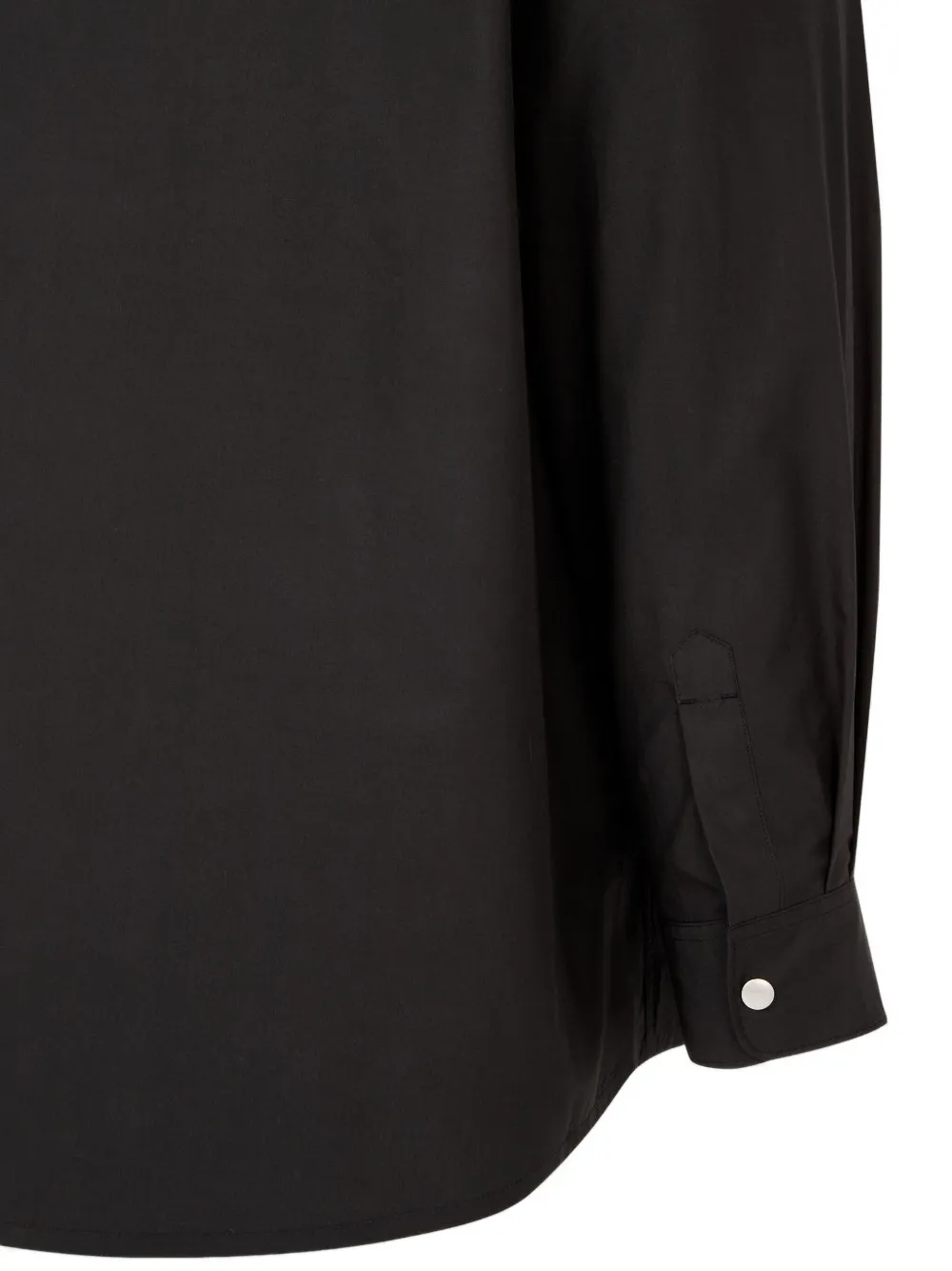 Man On The Boon. Katoenen shirtjack Zwart