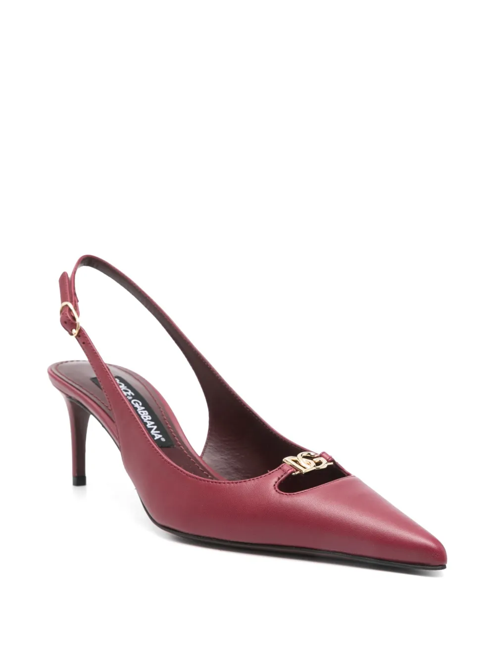 Dolce & Gabbana 60mm leather slingback pumps Red
