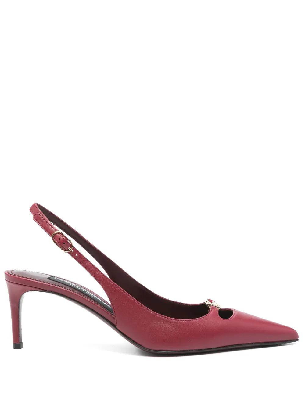 Dolce & Gabbana 60mm leather slingback pumps Red