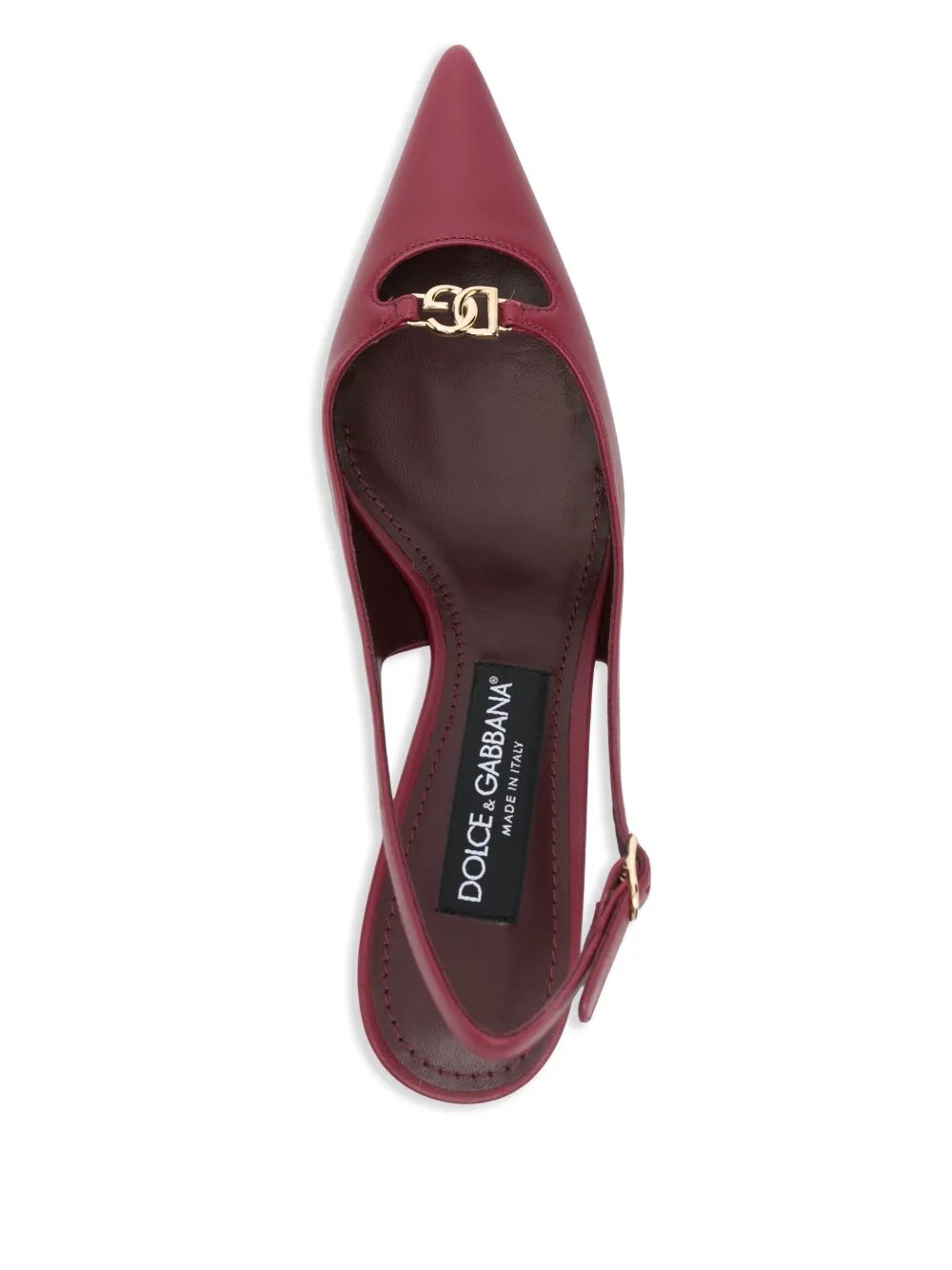Dolce & Gabbana 60mm leather slingback pumps Red