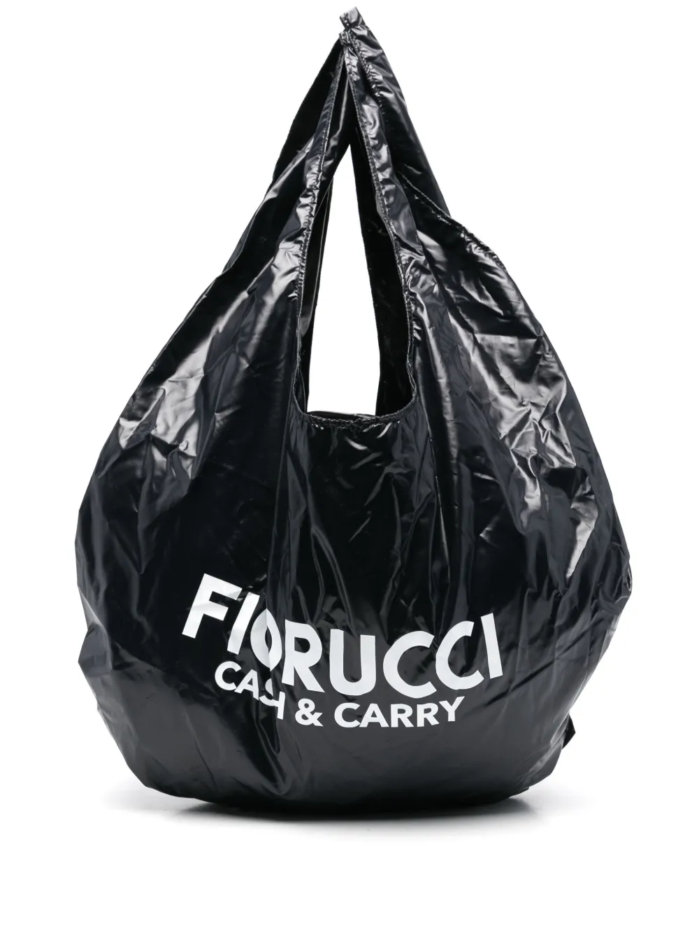 Fiorucci Schoudertas met logoprint Zwart