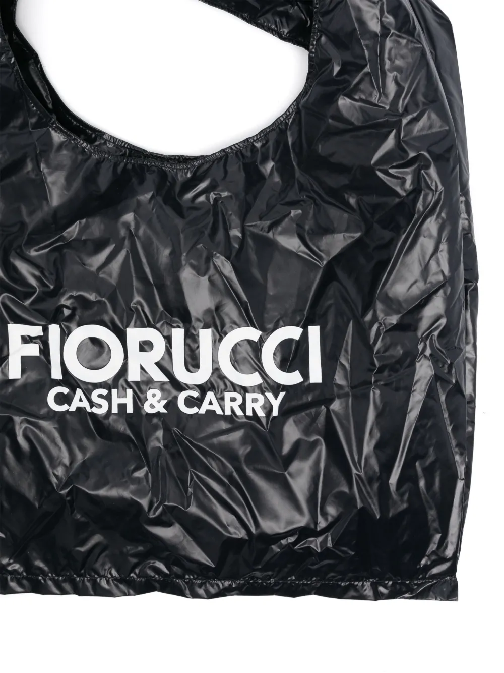 Fiorucci Schoudertas met logoprint Zwart