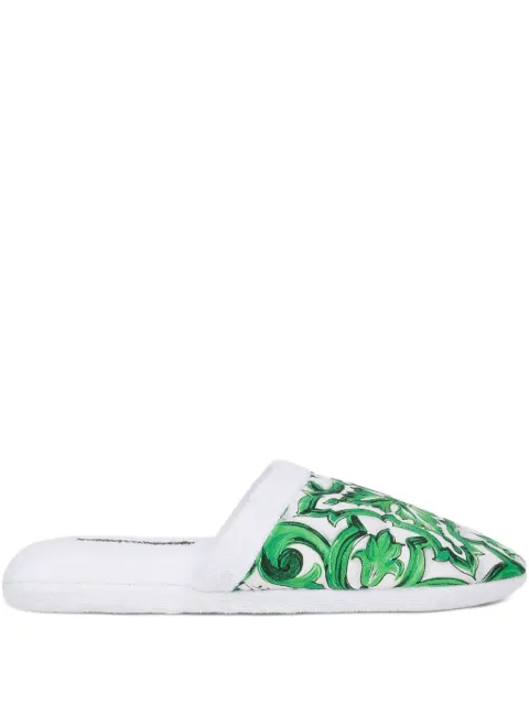 Dolce & Gabbana Mediterraneo-print slippers