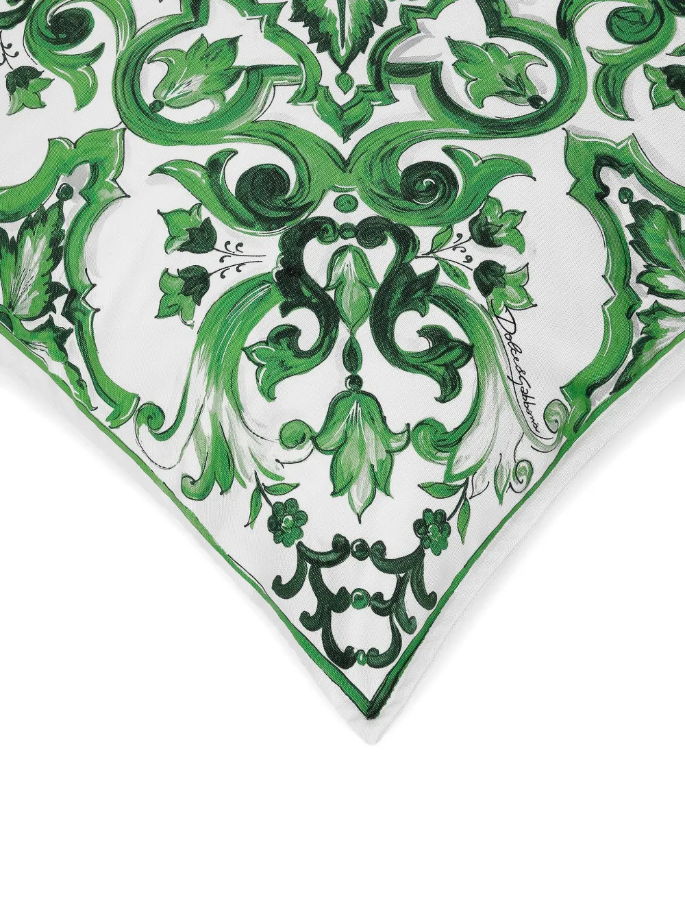 Dolce & Gabbana Medium Canvas Cushion - Green 