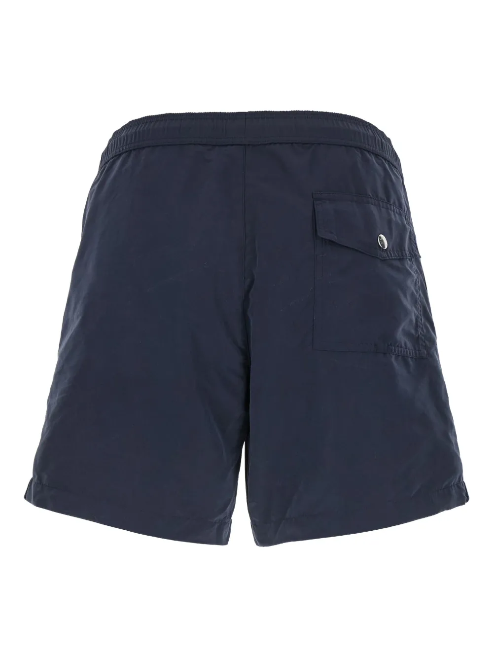 Moncler logo-appliqué shorts - Blauw