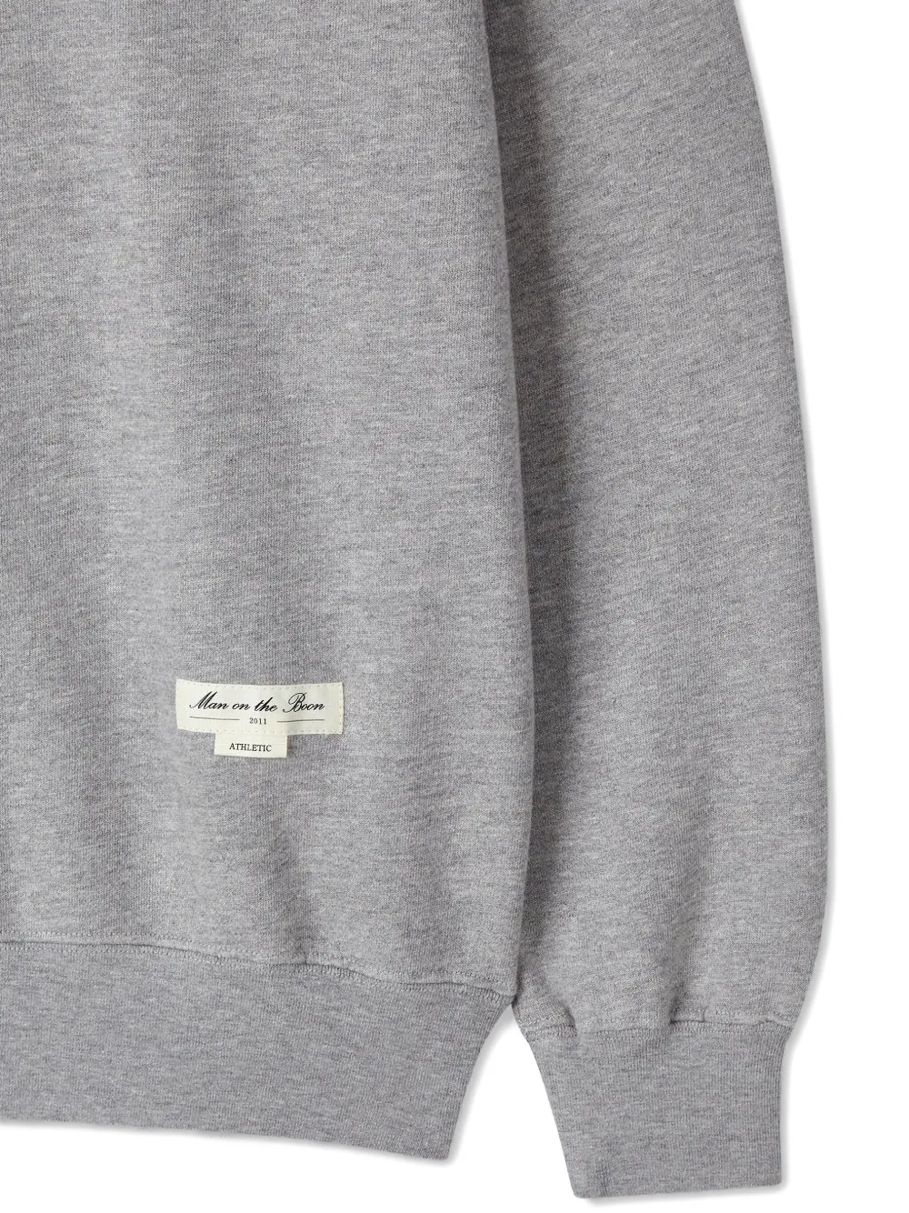 Man On The Boon. Sweater met ronde hals Grijs