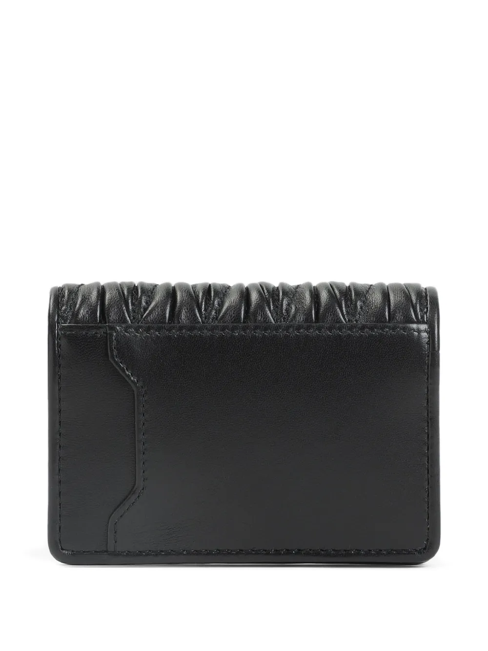 Miu Miu matelassé leather wallet - Zwart