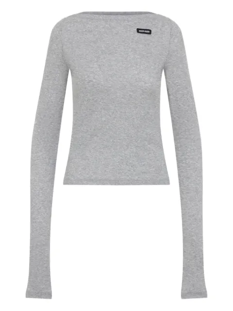 Miu Miu logo-patch T-shirt