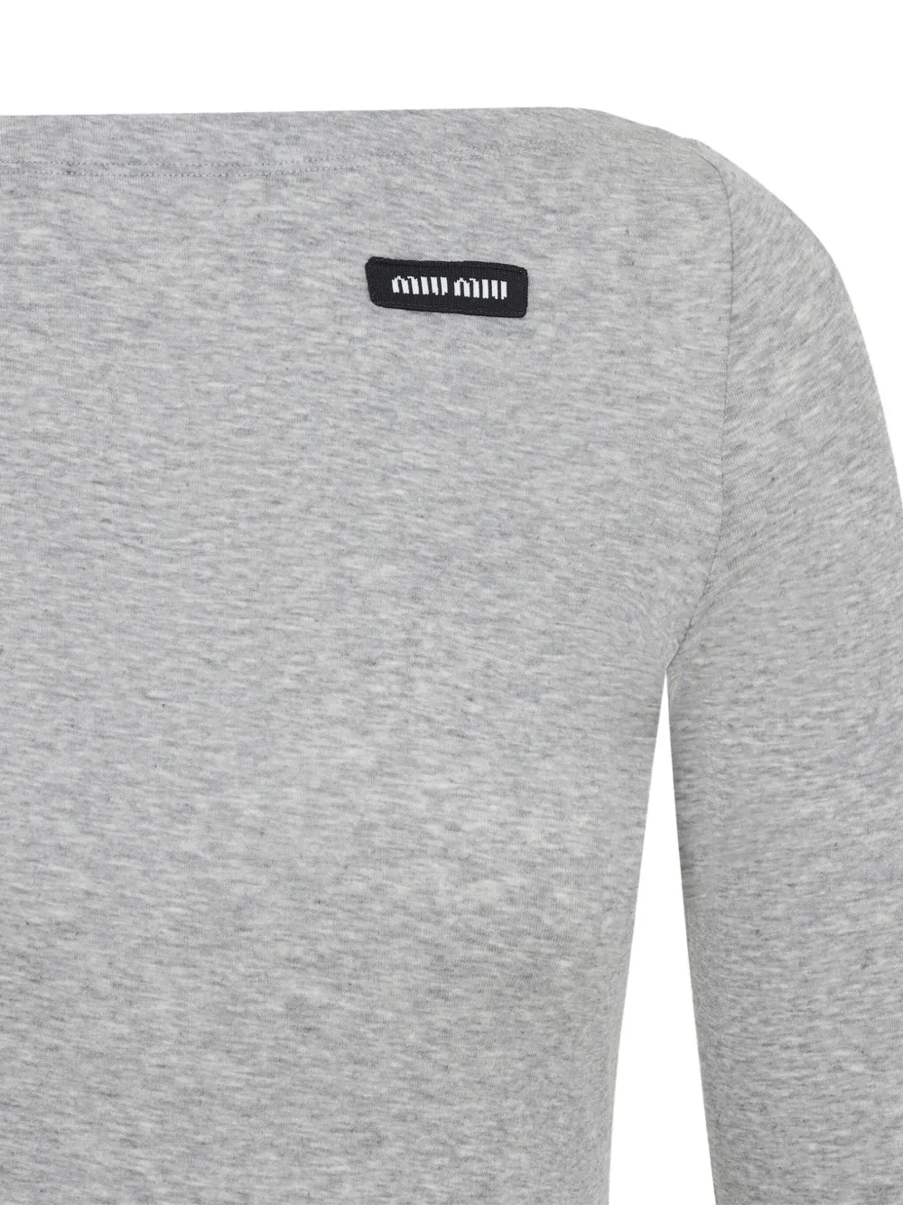 Miu T-shirt met logopatch Grijs
