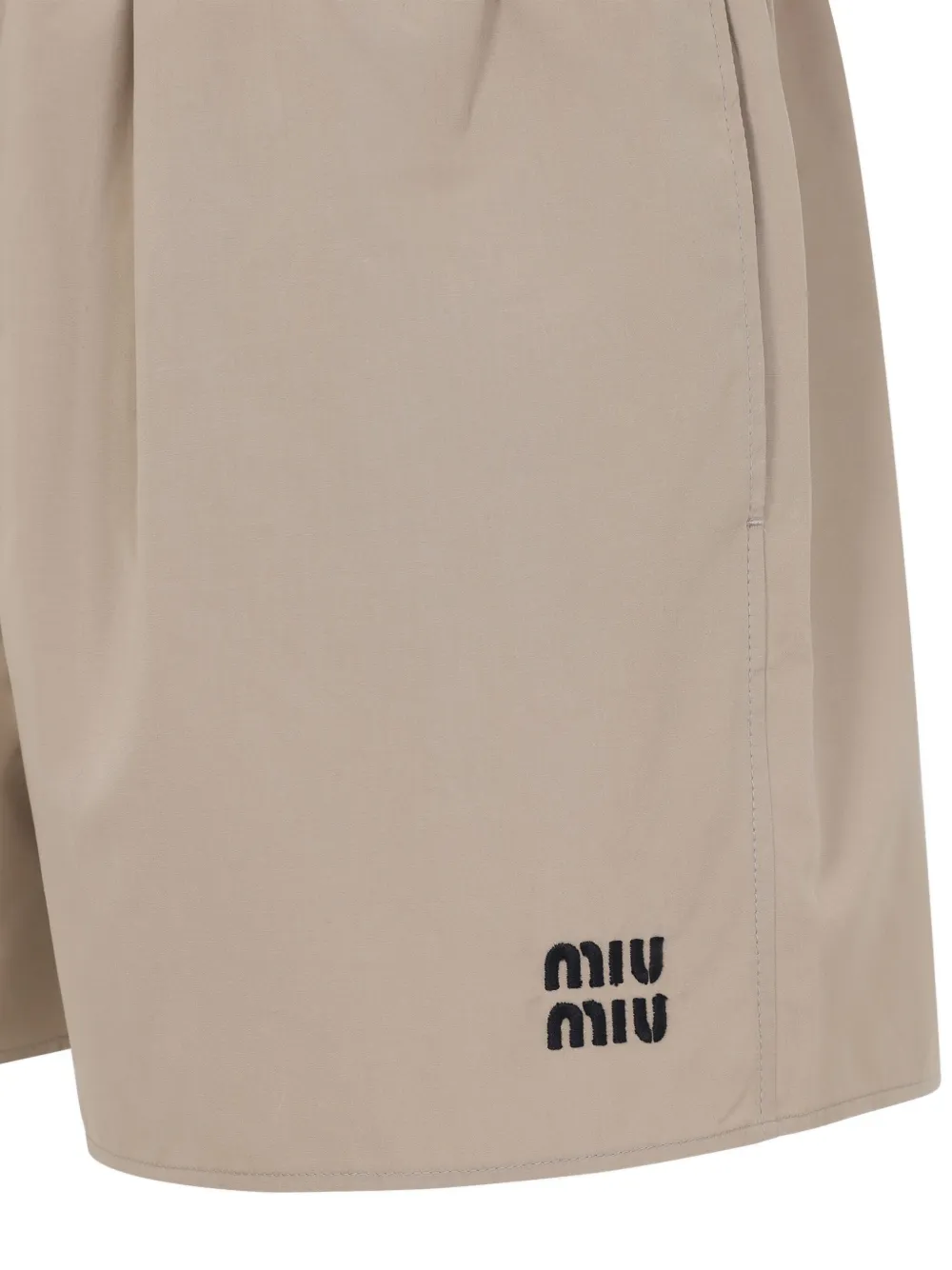 Miu Katoenen shorts Beige