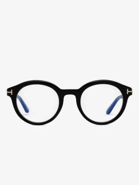 TOM FORD Eyewear Occhiali tondi con logo