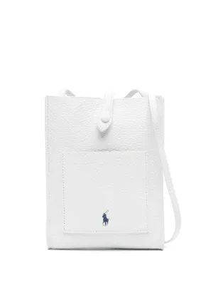Polo Ralph Lauren レザー ショルダーバッグ | ホワイト | FARFETCH JP