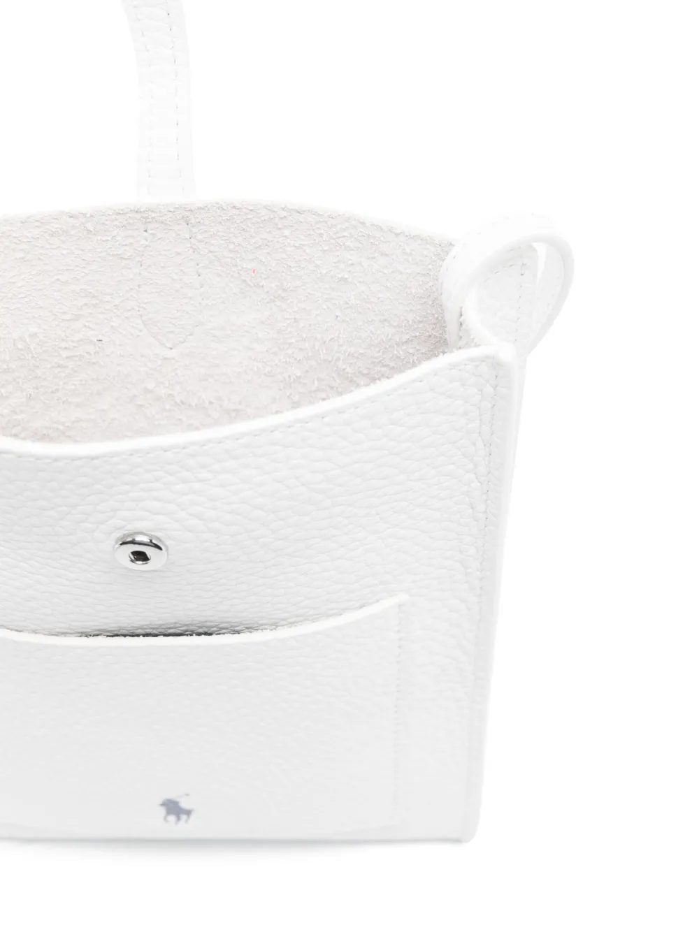 Polo Ralph Lauren Umhängetasche Aus Leder In White