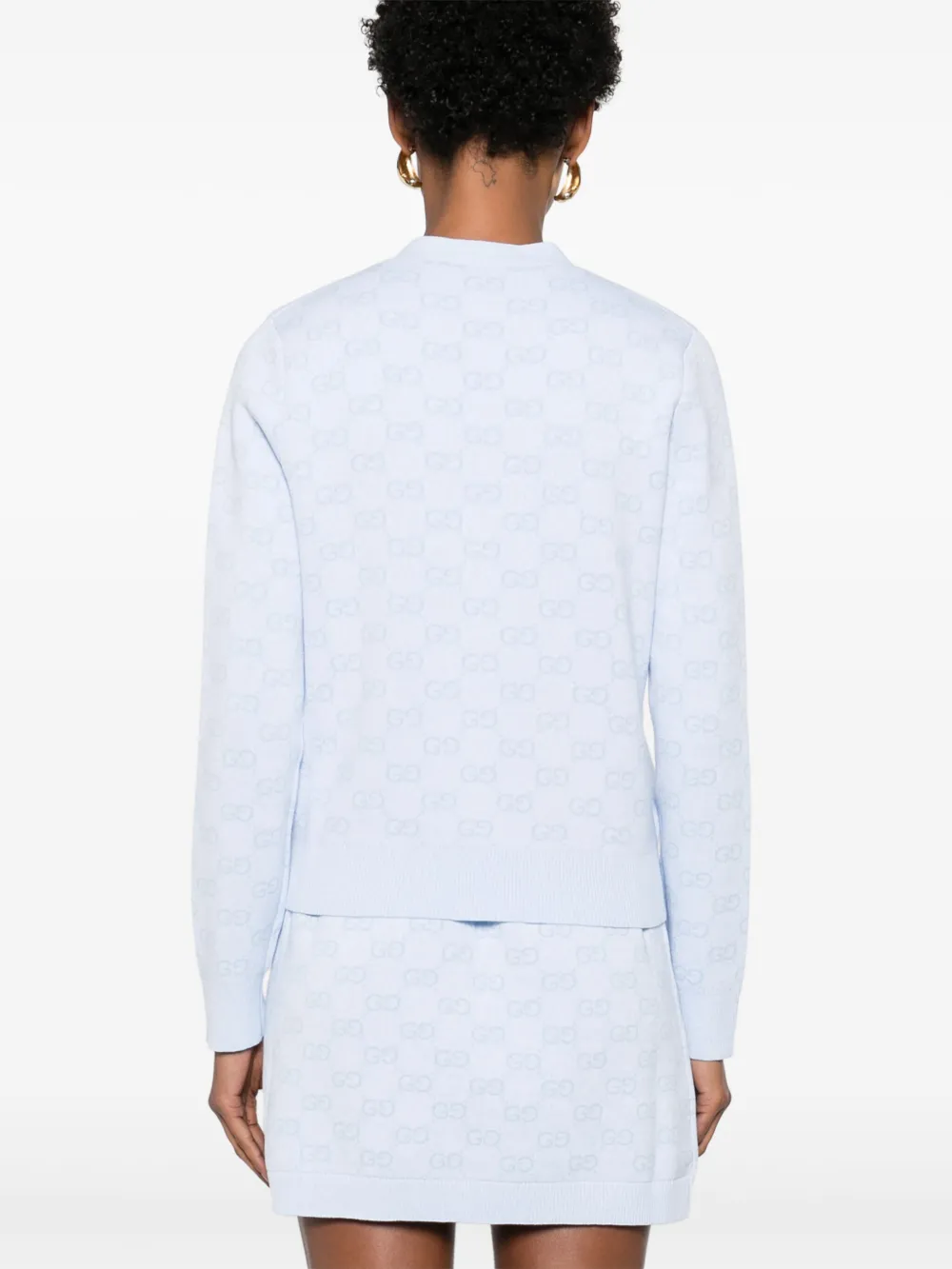 Gucci Vest met GG-jacquard Blauw