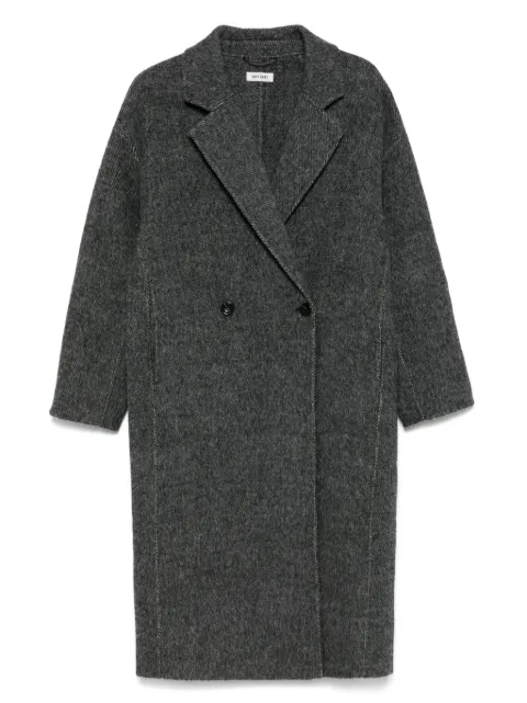 Soft Goat double-breasted coat