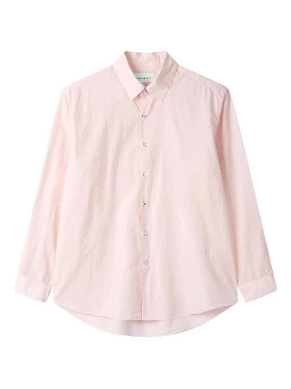 Man On The Boon. camisa manga larga con cuello | rosado | Image 1