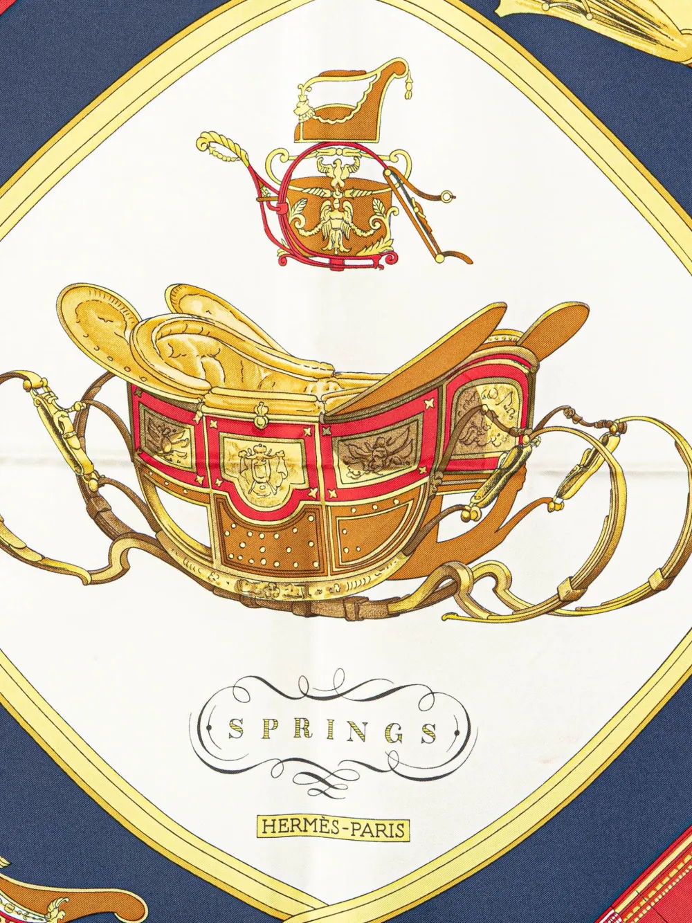 Hermès Pre-Owned mascada Springs 90 de seda | Image 2
