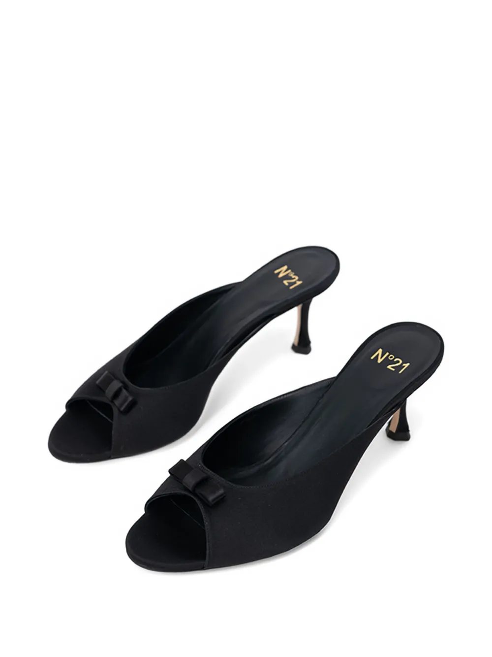 Nº21 bow-embellished sandals Black