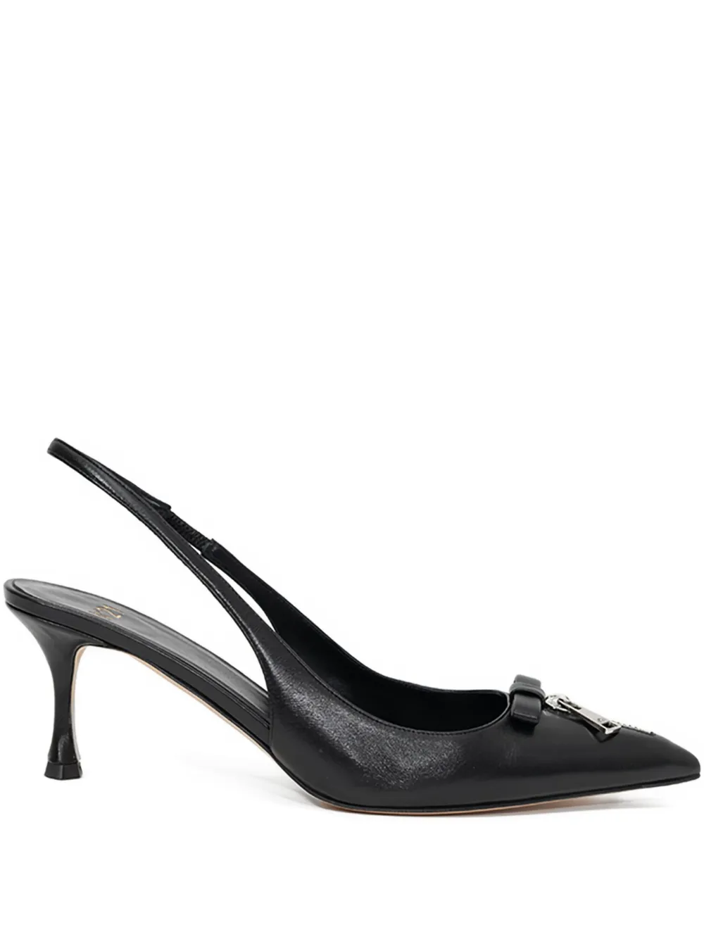 Nº21 zip-detail slingback pumps