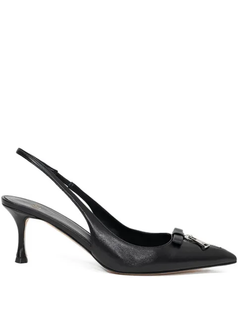 Nº21 zip-detail slingback pumps