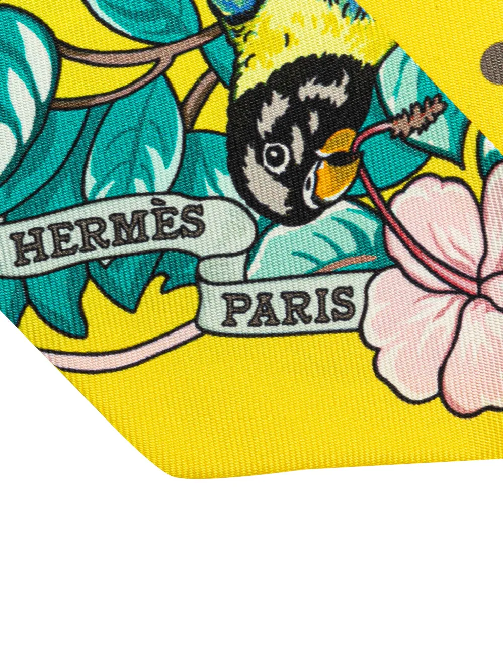 Pre-owned Hermes 2000-2020 Jungle Love Silk Twilly Scarf Scarves