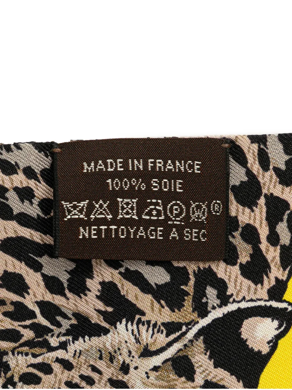 Pre-owned Hermes 2000-2020 Jungle Love Silk Twilly Scarf Scarves