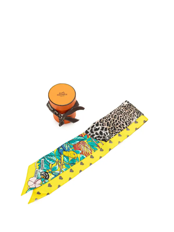 HERMÈS ツイリー シルク スカーフ ジャングルラブ エルメス ツイリー Jungle Love Love Rainbow ジャングル