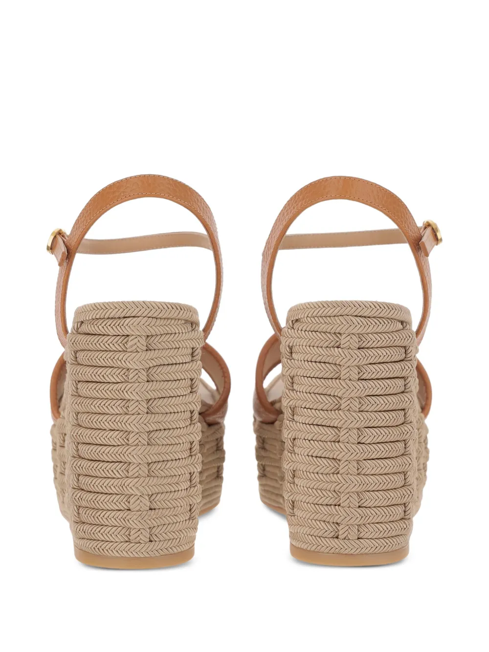 Valentino Garavani 120mm Vlogo-plaque espadrilles Brown