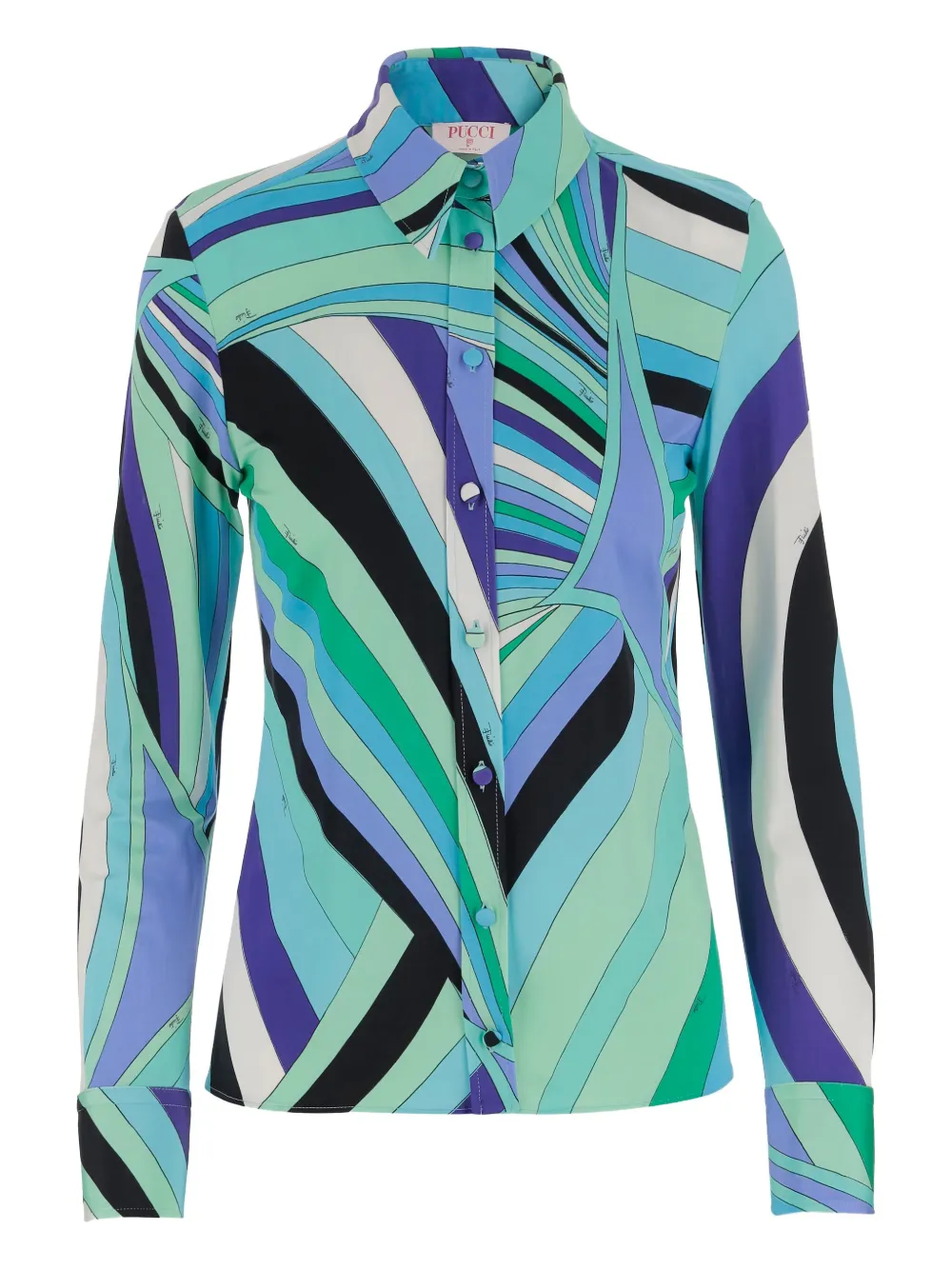 PUCCI camisa con estampado Iride | azul | Image 1