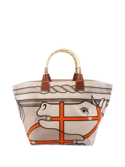 Hermès Pre-Owned 2011 Toile H Plume Quadrige au Fil Steeple 31 tote bag