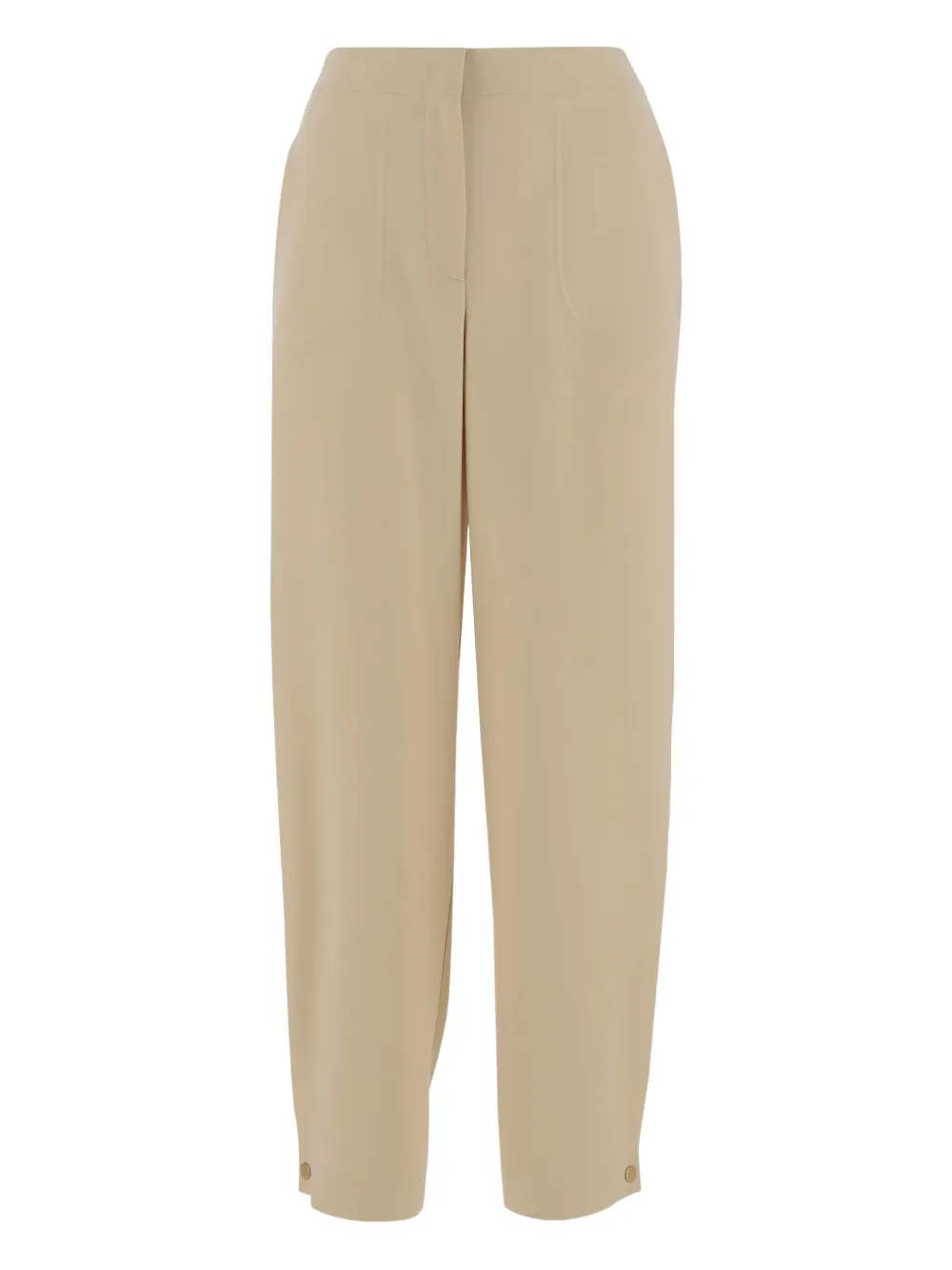 Giorgio Armani buttoned-hem trousers | Neutrals | Image 1