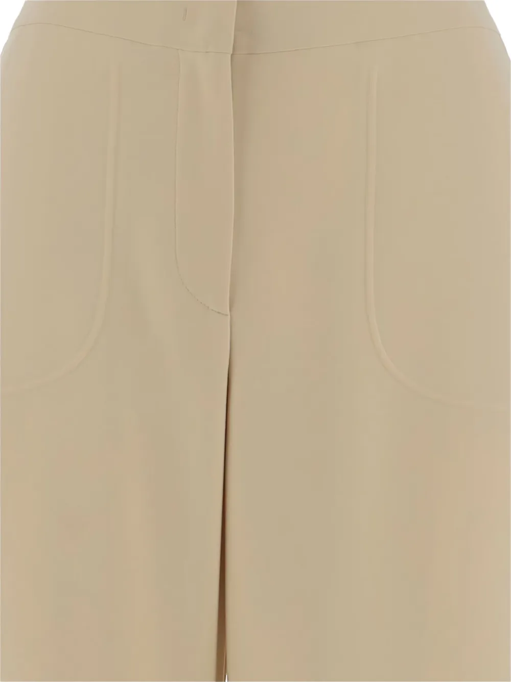 Giorgio Armani Broek met afwerking met knopen Beige