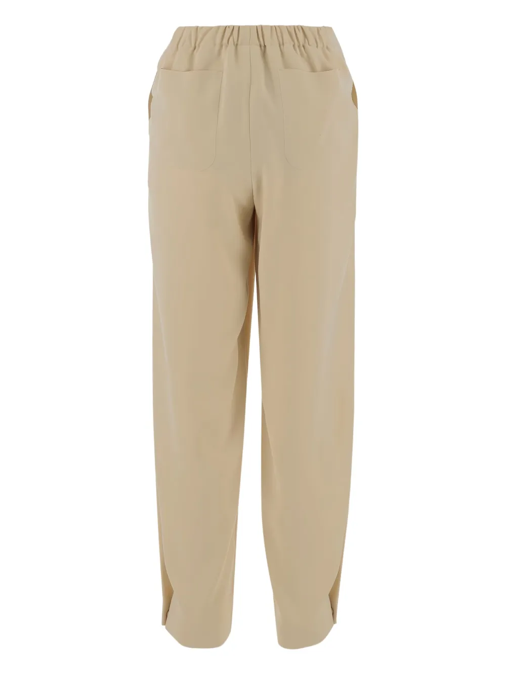 Giorgio Armani buttoned-hem trousers - Beige