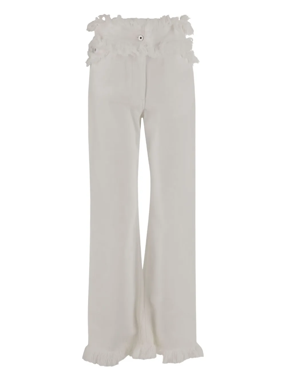 Ferragamo Jeans met franje Wit