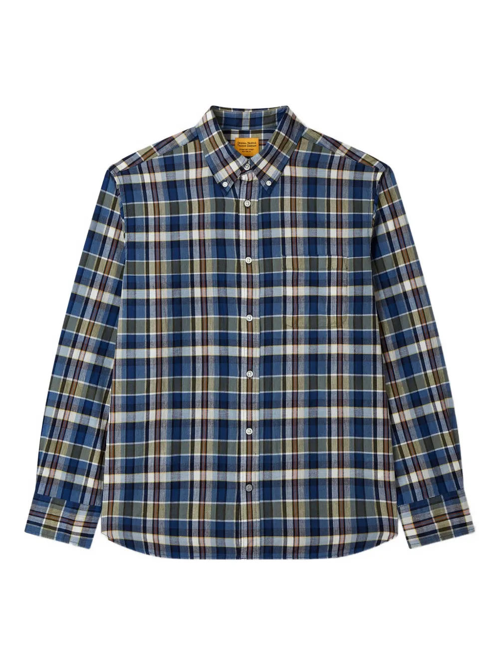 Man On The Boon. checked button-up shirt | azul | Image 1