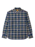 Man On The Boon. checked button-up shirt - Blue